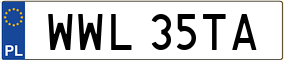 Trailer License Plate